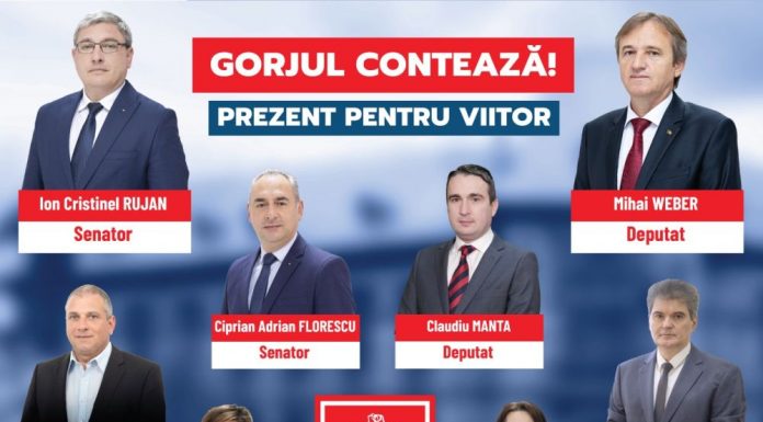 Gorjenii, încrezători în echipa PSD la alegerile parlamentare