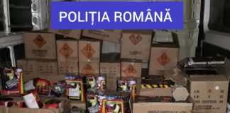 Percheziții în trei localități din Gorj. Sute de kilograme de articole pirotehnice, confiscate