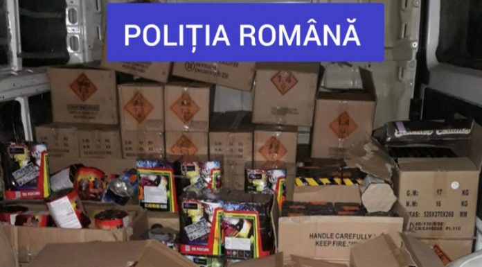 Percheziții în trei localități din Gorj. Sute de kilograme de articole pirotehnice, confiscate