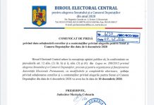 Contestațiile la alegerile pentru Senat și Camera Deputaţilor, soluționate pe 10 decembrie