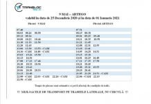 Programul Transloc în perioada sărbătorilor de iarnă