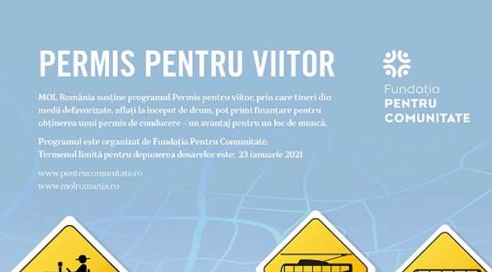 Înscrieri până pe 23 ianuarie în programul ,,Permis pentru viitor”