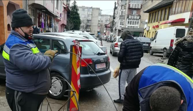 Avarie la o conductă de apă din Târgu-Jiu