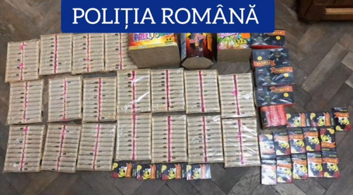 60 de kilograme de articole pirotehnice, confiscate. Tânăr de 19 ani cu dosar penal