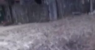 VIDEO: Cătunul Leurdeasa, comuna Vladimir: Drum ca în Evul Mediu, plin de bălți și noroi