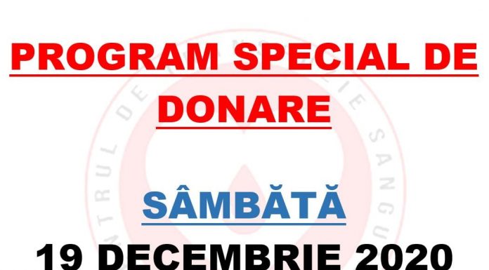 Program special de donare de sânge, la Târgu Jiu