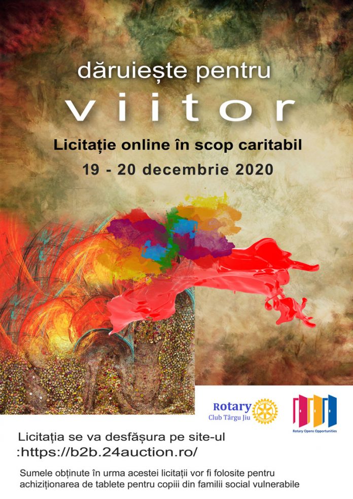 Licitație caritabilă pentru dotarea cu tablete a elevilor din familiile defavorizate