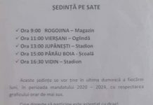 Un primar face ședință pe sate!