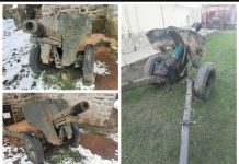 Un bărbat din Runcu vinde un tun dezafectat!