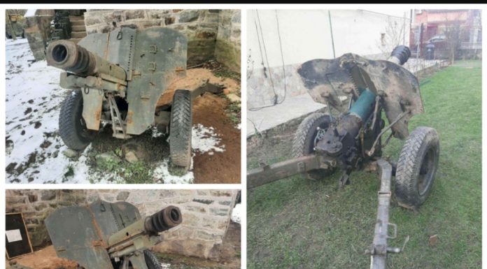 Un bărbat din Runcu vinde un tun dezafectat!