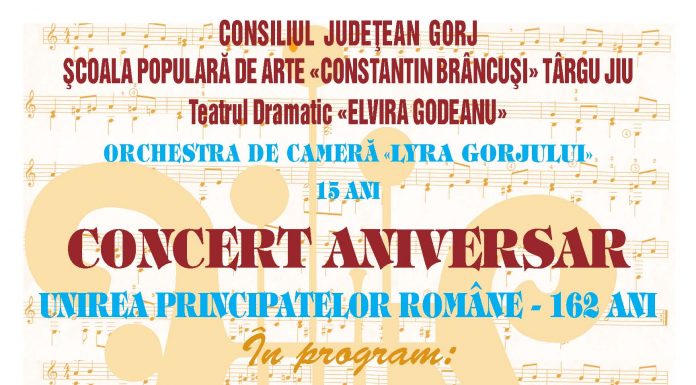 ,,Lyra Gorjului”, în concert la Teatrul Dramatic ,,Elvira Godeanu”