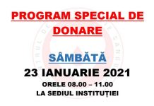 Program special de donare de sânge și plasmă, la Târgu-Jiu