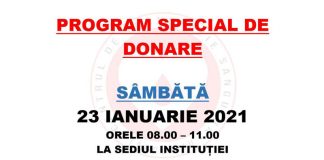 Program special de donare de sânge și plasmă, la Târgu-Jiu