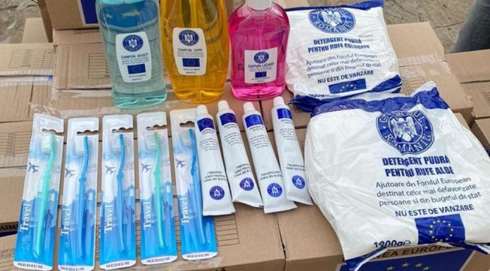 Produse de igienă distribuite de Primăria Târgu Jiu