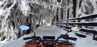 Concediu încheiat cu dosar penal. Bărbat din Olt prins cu ATV-ul la Rânca