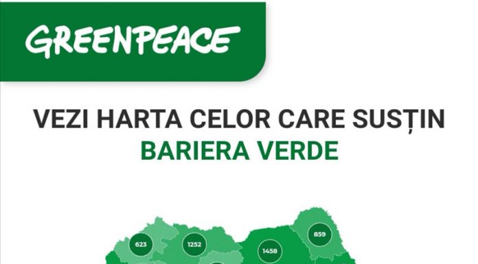 703 gorjeni au semnat pentru campania ,,Bariera Verde” a Greenpeace România