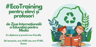 Elevii și profesorii, invitați să sărbătorească Ziua Internațională a Educației pentru Mediu printr-un EcoTraining