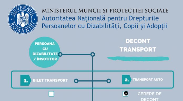 Gorjenii pot depune la DGASPC cereri de decontare a transportului în cazul persoanelor cu dizabilități