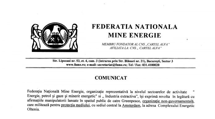 FNME, atac la Greenpeace