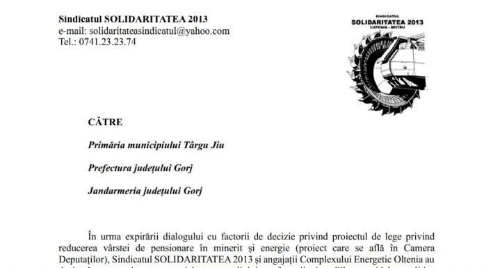 Minerii pichetează Prefectura și sediile partidelor politice