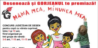 CONCURS JUDEȚEAN DE DESEN – ,,MAMA mea, MINUNEA mea” – ediția a VI-a, 2021