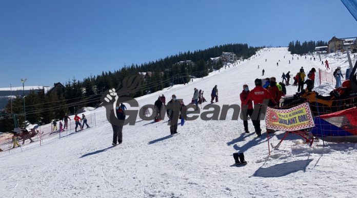 Rânca, turiști pe pârtie fără înghesuială!
