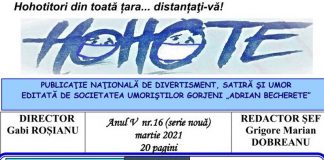 A apărut ultimul număr din ,,Hohote” – publicație de divertisment, satiră și umor