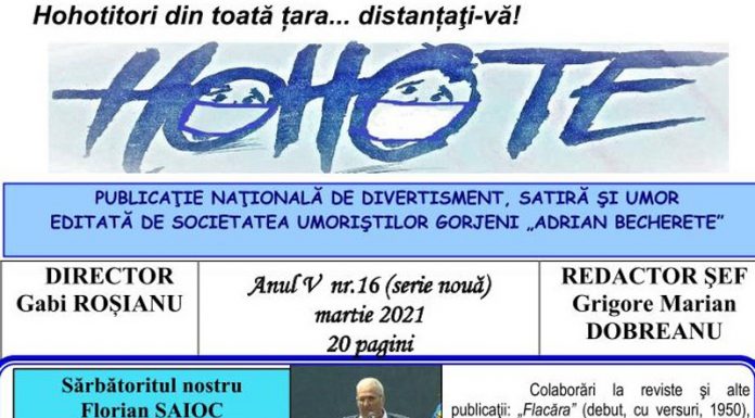 A apărut ultimul număr din ,,Hohote” – publicație de divertisment, satiră și umor