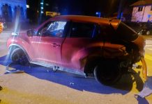 Tamponare în Târgu Jiu, șoferiță la spital