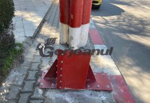 „Bandaje” pentru stâlpii ruginiți din Târgu-Jiu!