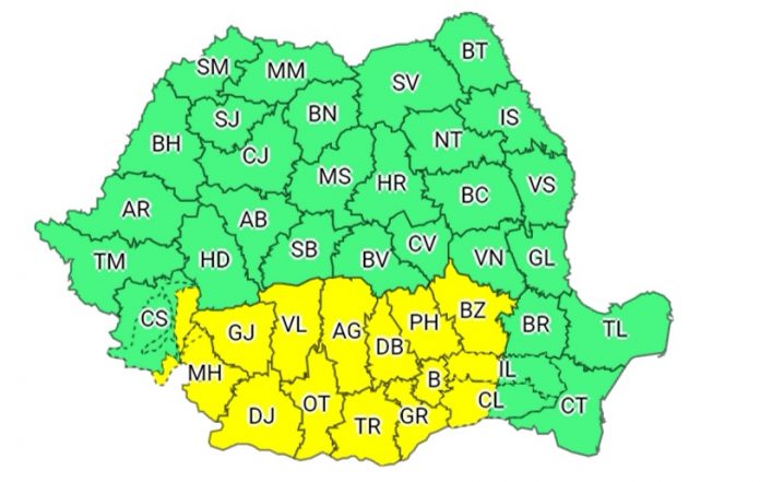 Meteorologii anunță ninsori! E cod galben pentru Gorj!