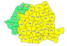 Gorjul, sub cod galben de ploi, valabil până pe 17 martie