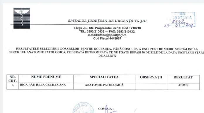 Două noi doctorițe vor profesa la SJU Târgu Jiu