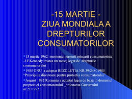 Ziua mondială a drepturilor consumatorilor