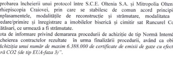 Acționarii CEO, în şedinţă. Runcurel şi certificatele CO2, pe ordinea de zi!
