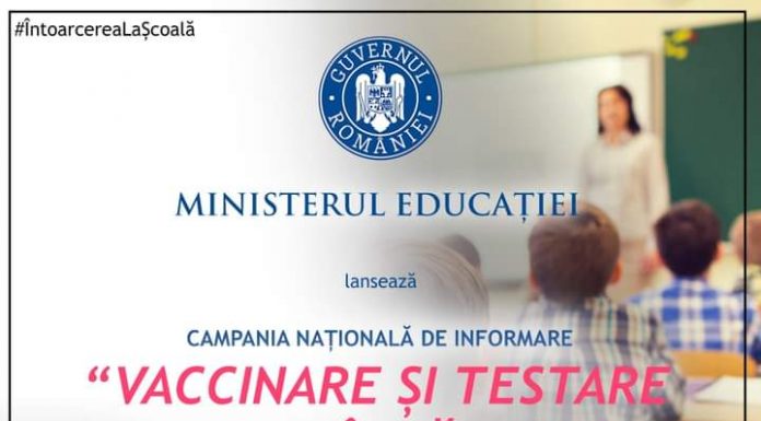 A fost lansată campania „Vaccinare și testare pentru învățare!”