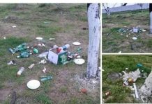 Rovinăreni, amendați pentru gunoaiele lăsate în urma unui picnic