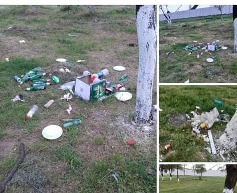 Rovinăreni, amendați pentru gunoaiele lăsate în urma unui picnic