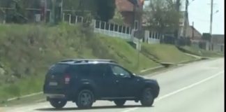 VIDEO: Primarul de Bâlteni a călcat linia continuă și a scăpat netaxat