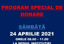 Program special de donare la Centrul de Transfuzie Sanguină Târgu Jiu