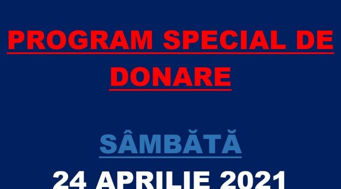 Program special de donare la Centrul de Transfuzie Sanguină Târgu Jiu