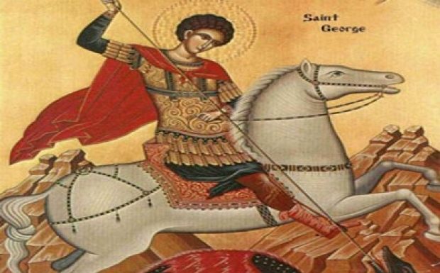 O minune a Sf. Mare Muc. Gheorghe, purtătorul de biruinţă! – ,,Nu te teme, fecioară, că eu, în numele Domnului Dumnezeului meu Cel adevărat, te voi izbăvi de balaur”!