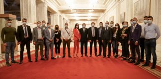 Tineri social-democrați, invitați la Parlament