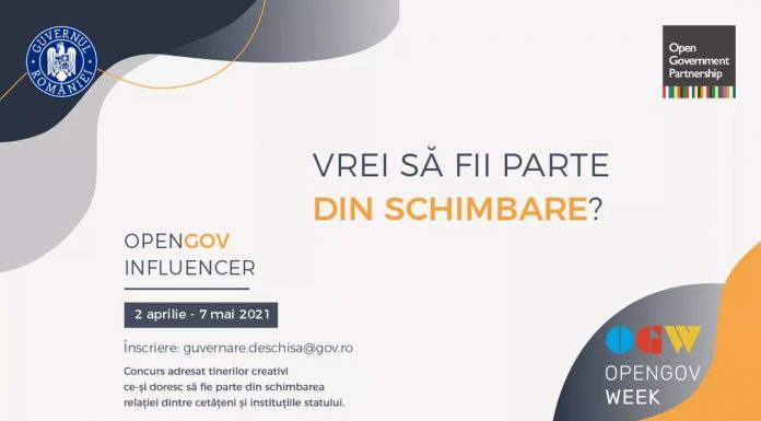 Tinerii creativi, invitați la concursul OpenGov Influencer