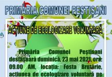 Acțiune de ecologizare, la Peștișani
