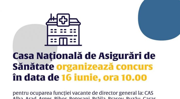 Un nou concurs pentru șefia CAS Gorj