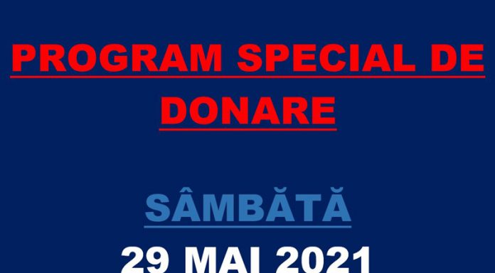 Program special de donare de sânge, la Târgu-Jiu