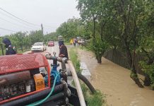 FOTO: Inundaţii la Târgu Jiu şi Jupâneşti!