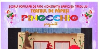 Spectacol de teatru de păpuși, în curtea Bisericii ”Sfântul Mare Mucenic Gheorghe” din Țicleni