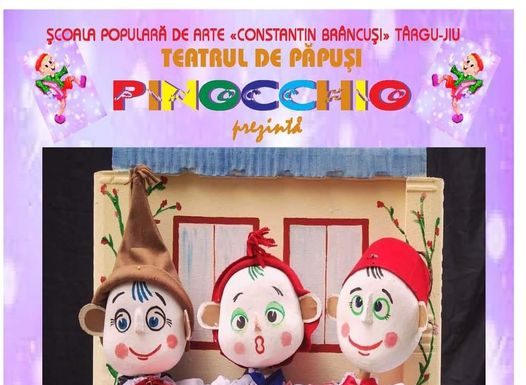 Spectacol de teatru de păpuși, în curtea Bisericii ”Sfântul Mare Mucenic Gheorghe” din Țicleni